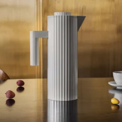 Alessi Jarra térmica Plissé 1 L, Blanco Hot
