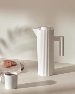 Alessi Jarra térmica Plissé 1 L, Blanco Hot