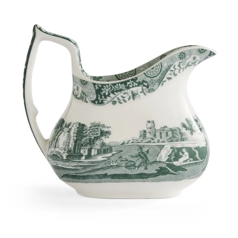 Spode Jarrita de nata Heritage Green Italian , , 0,22 L Verde