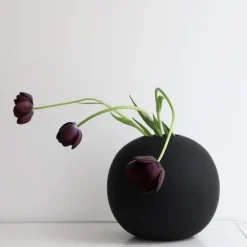 Cooee Design Jarrón Ball , 20 cm Negro Discount