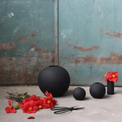 Cooee Design Jarrones<Jarrón Ball , 10 cm Negro