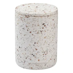 Humdakin Jarrón con tapa Terrazzo Ø10 cm, Red/ Beige Discount
