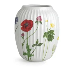 Kähler Jarrón Hammershøi Summer 21 cm, Wild flowers Blanco Discount
