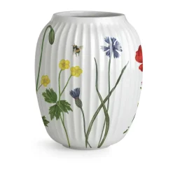 Kähler Jarrón Hammershøi Summer 21 cm, Wild flowers Blanco Discount