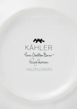 Kähler Jarrón Hammershøi Summer 21 cm, Wild flowers Blanco Discount