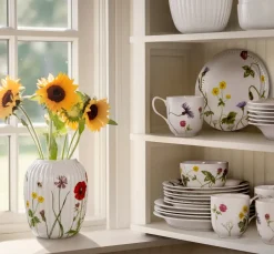 Kähler Jarrón Hammershøi Summer 21 cm, Wild flowers Blanco Discount