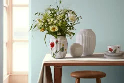 Kähler Jarrón Hammershøi Summer 21 cm, Wild flowers Blanco Discount