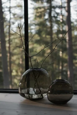 DBKD Jarrones<Jarrón Pebble , Pequeño Ø20 cm Marrón