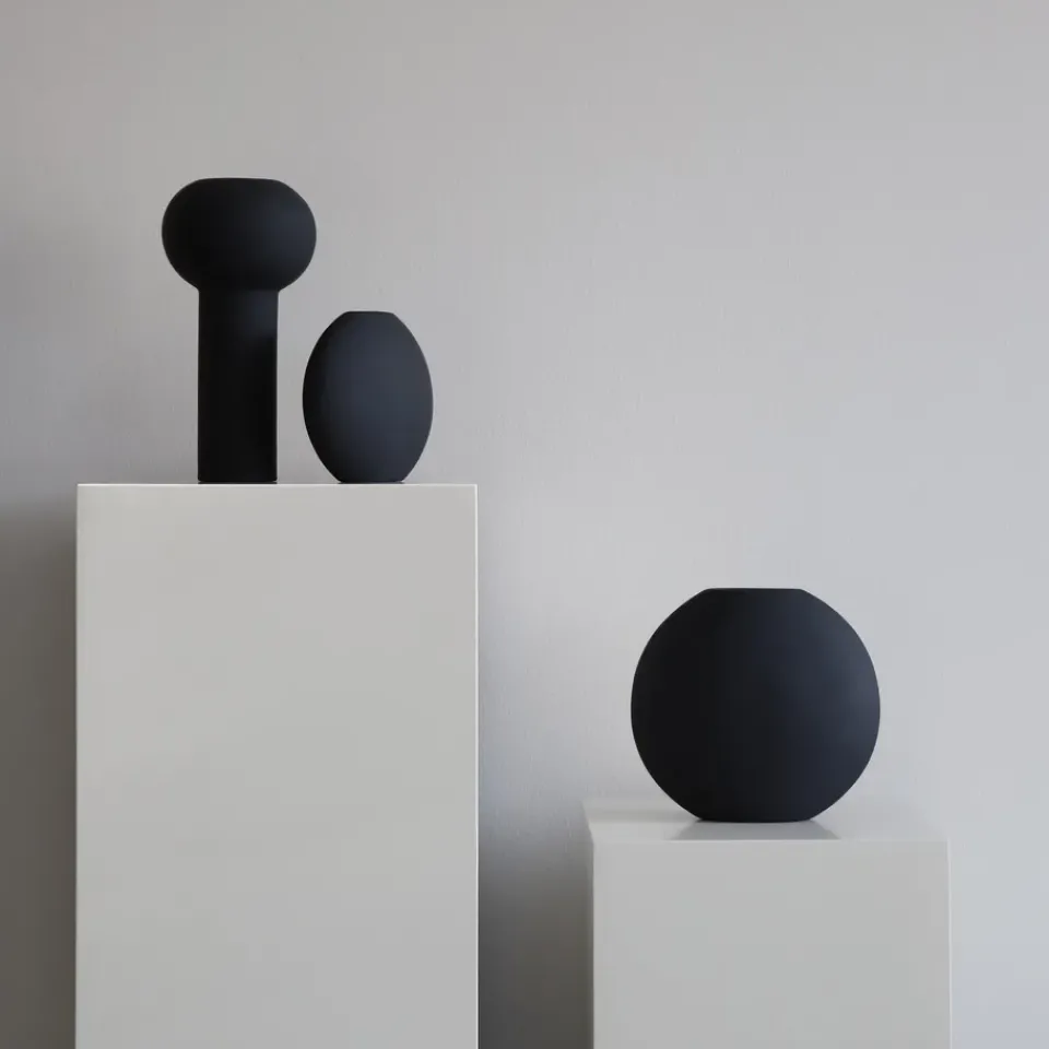 Cooee Design Jarrón Pillar 24 cm, Black Negro Clearance
