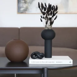 Cooee Design Jarrón Pillar 24 cm, Black Negro Clearance