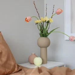 Cooee Design Jarrón Pillar 32 cm, Sand Beige New