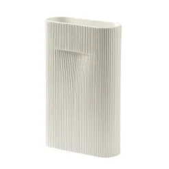 Muuto Jarrones<Jarrón Ridge 35 cm, Off white Blanco