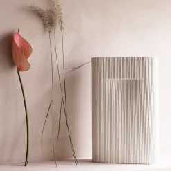 Muuto Jarrones<Jarrón Ridge 35 cm, Off white Blanco