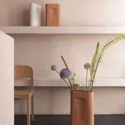 Muuto Jarrones<Jarrón Ridge 35 cm, Off white Blanco