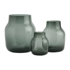 Muuto Jarrones<Jarrón Silent Ø15 cm, Dark Green Verde