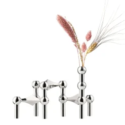 STOFF Accesorios Para Candelabros<Jarrón Nagel, cromo Plateado