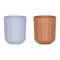 OYOY Juego de 2 tazas Pullo, Caramel-ice blue RosaAzul Clearance