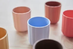 OYOY Juego de 2 tazas Pullo, Caramel-ice blue RosaAzul Clearance