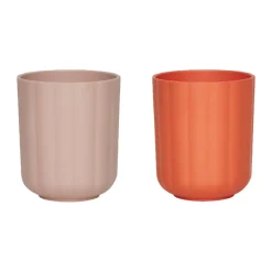 OYOY Tazas Infantiles|Tazas De Plástico<Juego de 2 tazas Pullo, Rose-apricot RosaNaranja