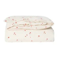 Garbo&Friends Ropa De Cama Infantil|Juegos De Funda Nórdica Y Almohada<Juego de cama para bebé Poppy Seersucker, 70x80 cm/28x35 cm Rojo