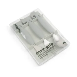 Done by deer Juego de cubiertos Deer Friends Easy-grip 3 piezas, Grey Gris Outlet
