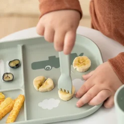 Done by deer Juego de cubiertos Happy Dots foodie 3 piezas, Green Verde Online
