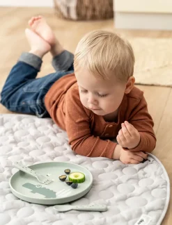 Done by deer Juego de cubiertos Happy Dots foodie 3 piezas, Green Verde Online