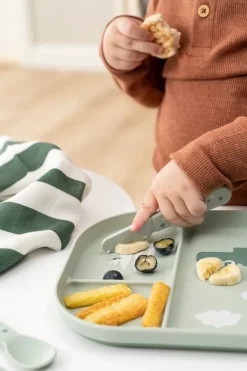 Done by deer Juego de cubiertos Happy Dots foodie 3 piezas, Green Verde Online