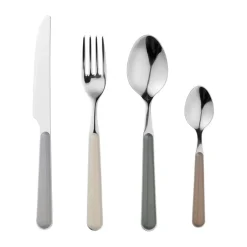 Broste Copenhagen Juego de cubiertos Marstal 8 piezas, Grey tones GrisBeige Hot