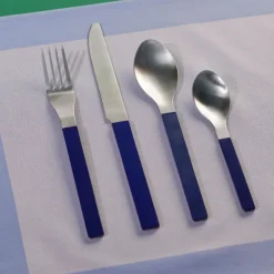 HAY Juego de cubiertos MVS 4 piezas, Dark blue Azul