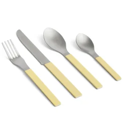 HAY Cuberterías Combinadas<Juego de cubiertos MVS 4 piezas, Yellow Amarillo