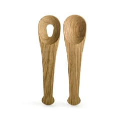 Sagaform Juego de cubiertos para ensalada Nature, roble Marrón