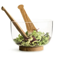 Sagaform Juego de cubiertos para ensalada Nature, roble Marrón
