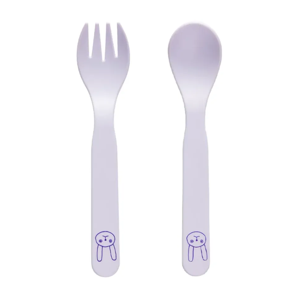 OYOY Cubiertos Infantiles<Juego de cubiertos para niños Pullo, Lavender Púrpura