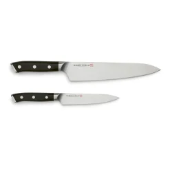 Markus Aujalay Juego de cuchillos japoneses Markus Classic, Cuchillo de chef y cuchillo pelador Plateado Outlet