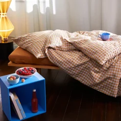Juna Juego de funda nórdica Bæk&Bølge 220x220 cm, Azul claro-arena AzulBeige New