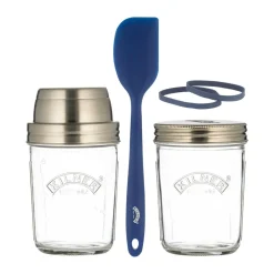 Kilner Juego de iniciación de masa madre 35 cl, Transparente TransparentePlateadoAzul Online