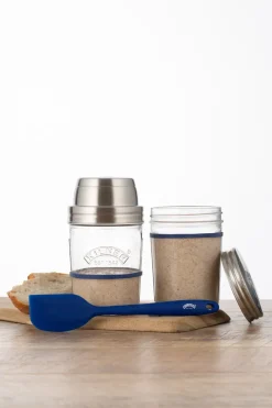 Kilner Juego de iniciación de masa madre 35 cl, Transparente TransparentePlateadoAzul Online