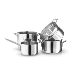 Eva Solo Juego de ollas Eva Trio Stainless Steel, 4 piezas, Acero inoxidable Plateado Clearance