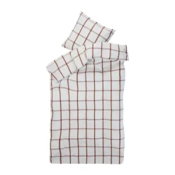 ByNORD Juegos De Funda Nórdica Y Almohada<Juego de sábanas Astrid 150x210 cm, Berry BlancoRojo