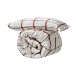 ByNORD Juegos De Funda Nórdica Y Almohada<Juego de sábanas Astrid 150x210 cm, Berry BlancoRojo