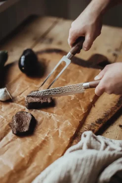 Dorre Juegos De Cuchillos De Cocina<Juego de trinchar Akira 2 piezas, Acero inoxidable Marrón