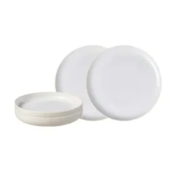 Villeroy & Boch Juego de vajilla Crafted cotton, 4-pack, Blanco