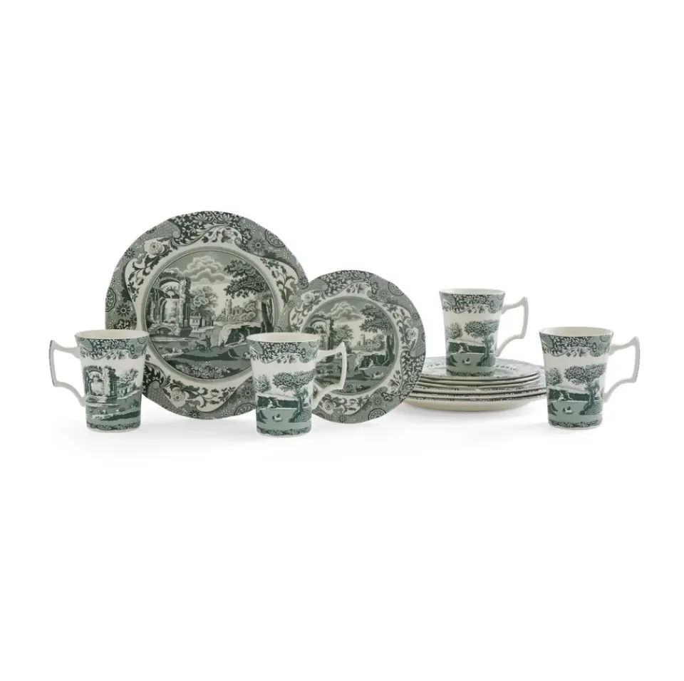 Spode Juego de vajilla Heritage Green Italian, , 12 piezas Verde Outlet