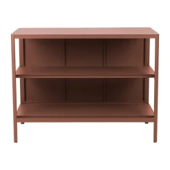 Brafab Barbacoas|Cocinas Exteriores<Kelia cocina de exterior con banco y estantes, Zin red, 121x91x64 cm Rojo