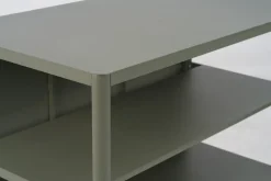 Brafab Cocinas Exteriores|Barbacoas<Kelia cocina de exterior con banco y estantes, Nordic green, 121x91x64 cm Verde