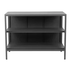 Brafab Cocinas Exteriores|Barbacoas<Kelia cocina de exterior con banco y estantes, Antracita, 121x91x64 cm Gris