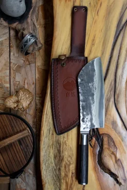 Satake Kuro mori con saia/ funda, 19,5 cm NegroPlateado Clearance