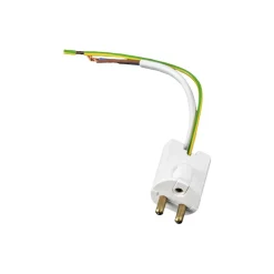 Airam Lampara enchufe, , con cable de 14 cm, con conexión a tierra Blanco