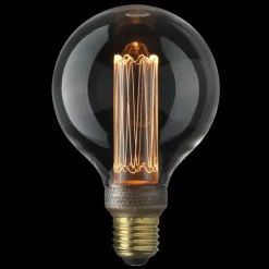 Globen Lighting Laser filament LED E27, 9,5 cm, E27 Transparente Clearance